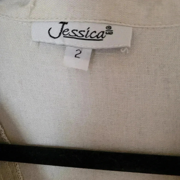 Jessica | Gorgeous Linen & Rayon Jacket in Cream, Size S - Picture 3 of 5
